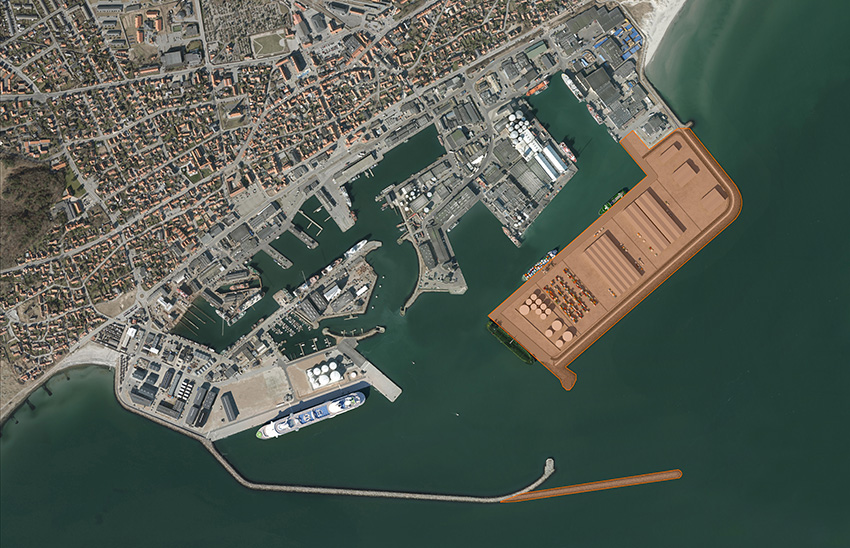 Følg havneudvidelsen etape 3