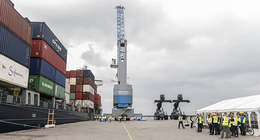 Containerrute etableret på Skagen havn med hele verden som slutdestination